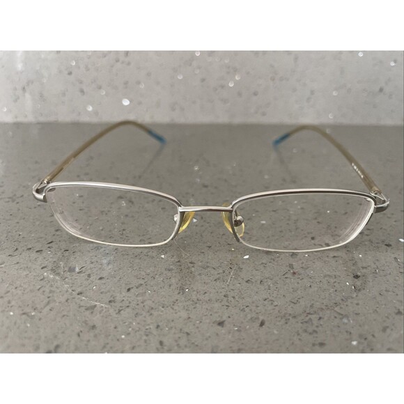 TOMMY HILFIGER TH 3029 SI Blue Silver 47-17-140 Eyeglasses Frames ONLY half rim main image 7